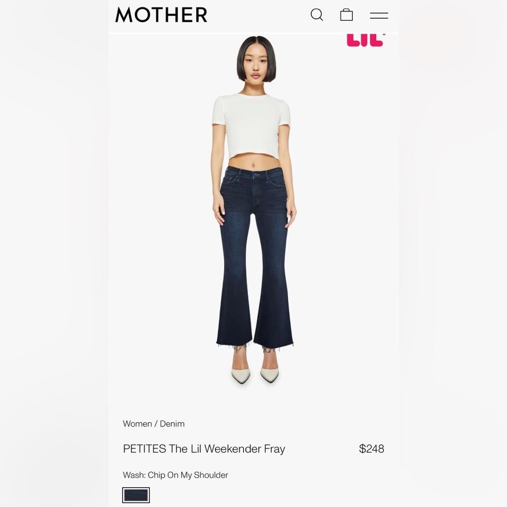 Lil Mother (Petite) Weekender Fray Jeans